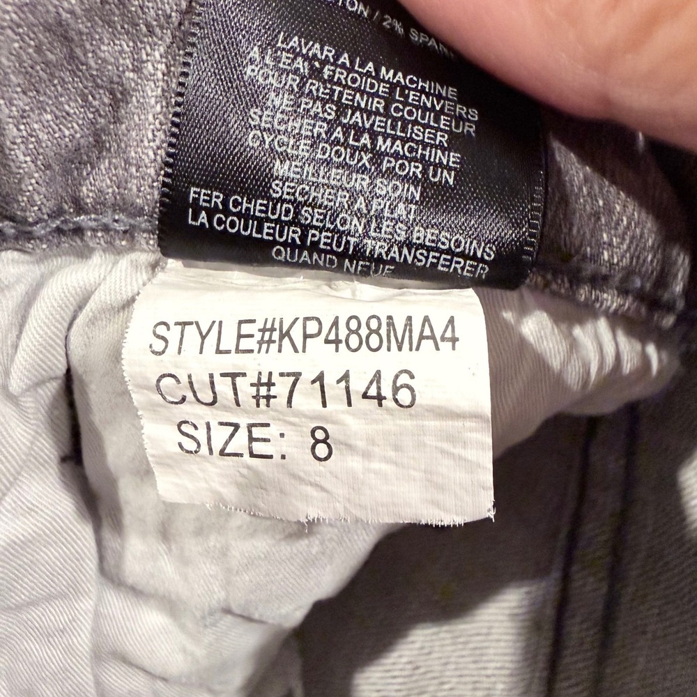 KUT from the Kloth Diana Skinny Jeans Gray Faded Stretch Denim KP488MA4 Womens 8 - Picture 6 of 8